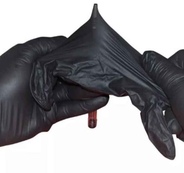 Guantes de Nitrilo Negros 9 Micras de Espesor